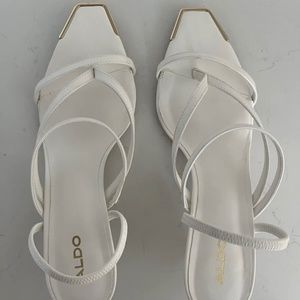 Aldo White Bridal Wedding Shoe